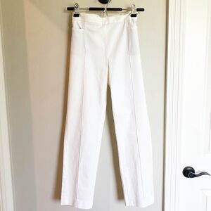 Swiss Luxury A-K-R-I-S Punto Franca White Trousers Size 8